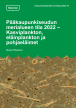 Yleisnäkymä kasviplanktonnäytteestä, jossa runsaimpina planktonlajeina esiintyvät Aphanizomenon - ja Pseudanabaena -sukujen sinilevät ja Heterocapsa triquetra -panssarisiimalevät.